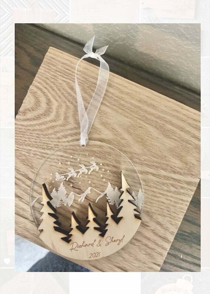 Personalized Christmas Ornament - jjcodesigns